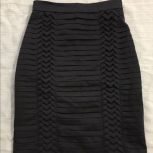 H&M black ruffle skirt